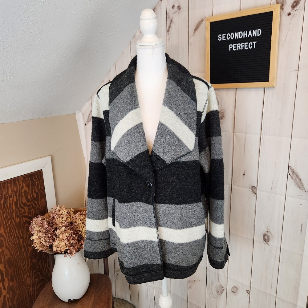 Chico’s Striped Coat/Jacket